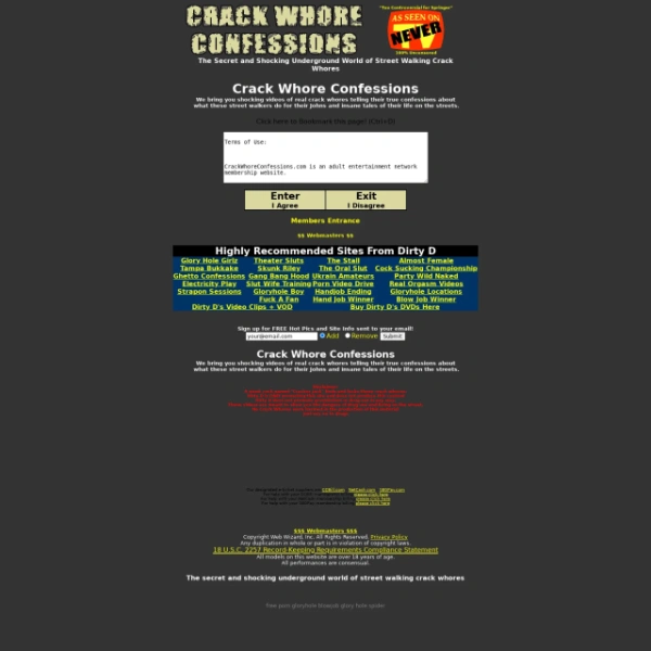 Crack Whore Confessions on theporncat.com