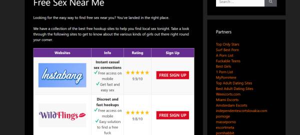 Free Sex Near Me on theporncat.com